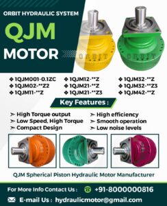 1QJM**-**Z Series Hydraulic Motor Manufacturer in Ahmedabad Mumbai Pune Chennai Bangalore Hyderabad Nashik Delhi Kolkata Nagpur Rajkot Faridabad Thane India